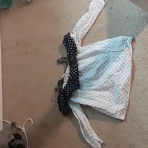 loft long sleeved shirt, black and white, xs